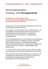 Planungswerkstatt neue Siemensstadt - Einladung 08